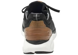 XC4 TR1-Luxe Hybrid Black Leather Lace-Up Sneaker