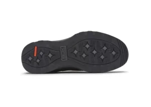 XCS Spruce Peak Black Waterproof Leather Slip-On Shoe