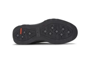 XCS Spruce Peak Black Waterproof Leather Lace-Up Walking Shoe