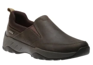 XCS Spruce Peak Brown Waterproof Leather Slip-On Shoe