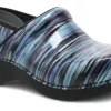 XP 2.0 Teal Striped Patent Leather Clog