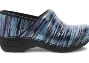 XP 2.0 Teal Striped Patent Leather Clog