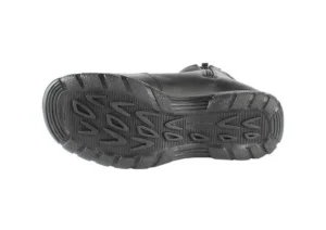 Yukon Black Leather Lace-Up Winter Ankle Boot