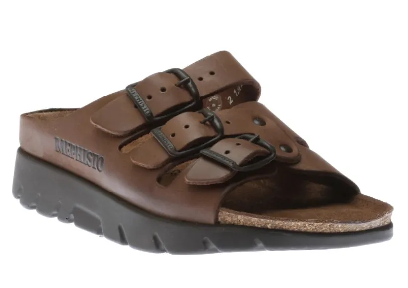 zach_unisex_brown_scratch_0.webp Zach Unisex Brown Scratch Leather Slide Sandal