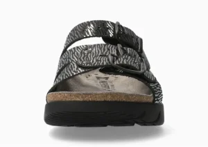 Zach Zebra Black Slide Sandal