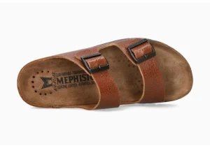 Zonder Desert Brown Leather Slide Sandal